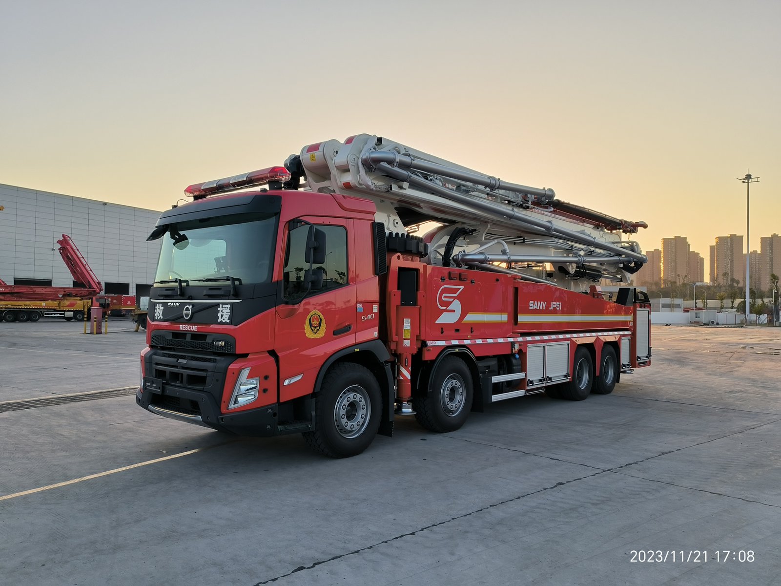 Sany JP51 Long Span Water Tower Fire Truck - Sany Fire-Fighting & Rescue